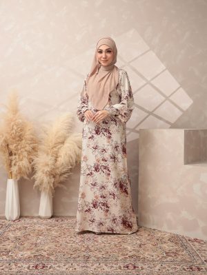 EX:  MALVA MAROON BEIGE