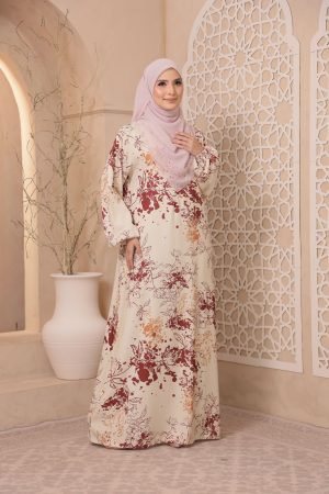 JEDDA: MALVA MEROON CREAMBEIGE